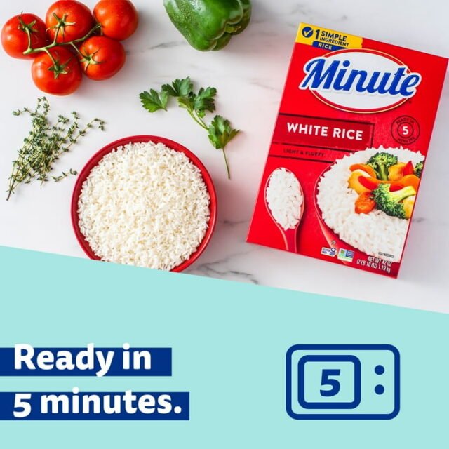 Minute Instant White Rice, Light and Fluffy, Gluten Free, 42 oz - Image 2