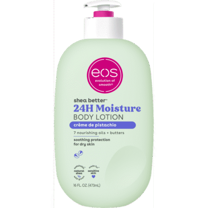 eos Shea Better Body Lotion- Crème de Pistachio, Soothes Dry Skin, 16 fl oz